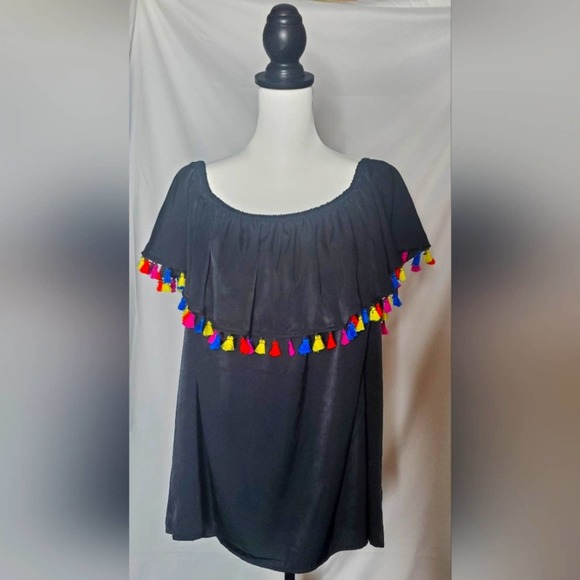 Plus Size I.N.C. Popsicle Off Shoulder Top - Picture 2 of 6